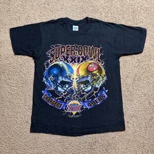 Vintage Salem 1995 Super Bowl XXIX T-shirt NFL 49ers Chargers mens SZ M